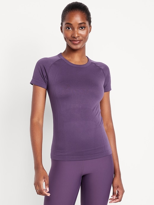 Image number 1 showing, Fluid Seamless Fitted T-Shirt