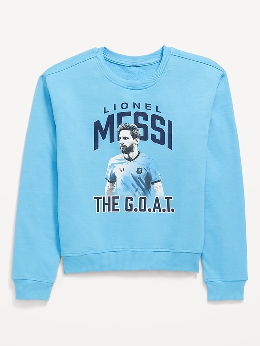 View large product image 2 of 3. Messi™ Graphic Crew-Neck Sweatshirt for Boys