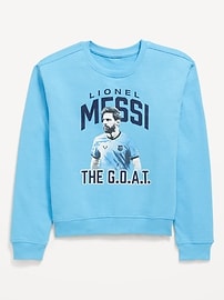 L'image numéro 2 présente Chandail en coton ouaté ras du cou à imprimé Messi&#153 pour Garçon