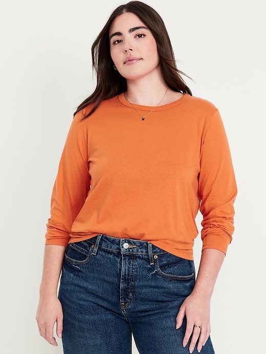 L'image numéro 4 présente T-shirt passe-partout à manches longues