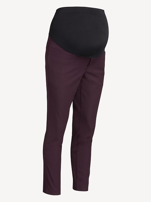 Image number 4 showing, Maternity Full-Panel Pixie Ankle Pants
