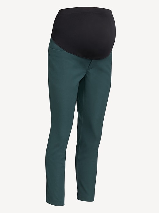 Image number 2 showing, Maternity Full-Panel Pixie Ankle Pants