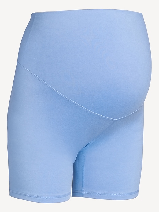 Image number 4 showing, Maternity Full-Panel CloudComfy Biker Shorts -- 6-inch inseam