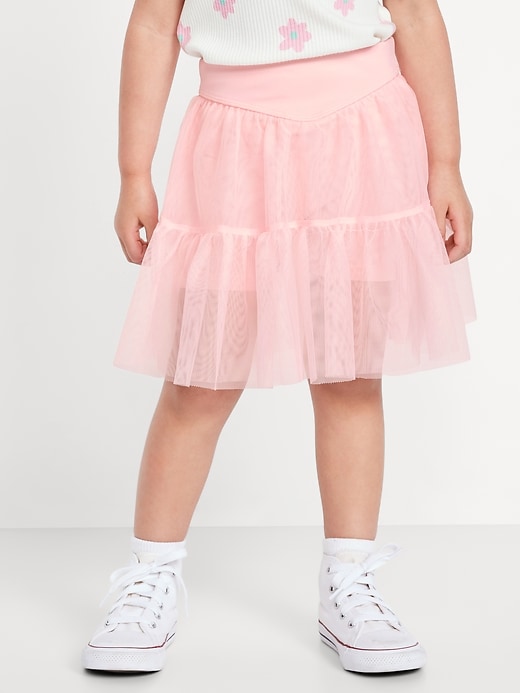 View large product image 2 of 5. High-Waisted Tutu Performance Skort for Toddler Girls
