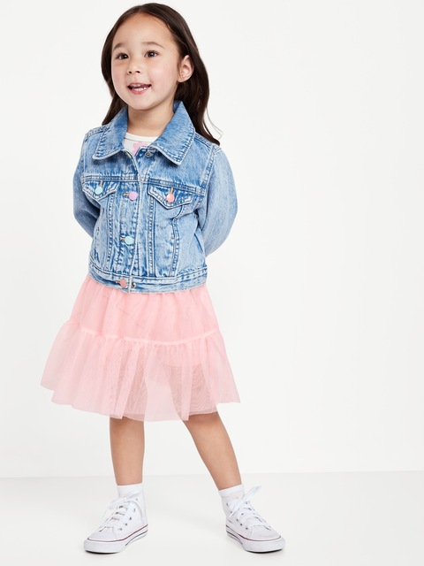 High-Waisted Tutu Performance Skort for Toddler Girls