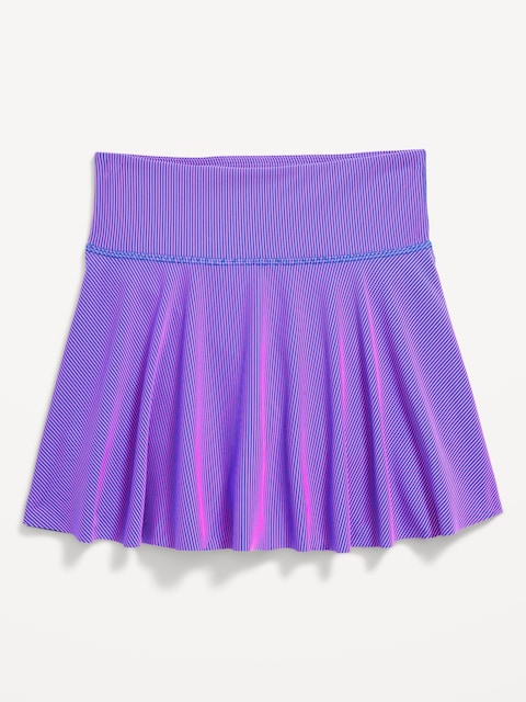 Jupe-short PowerSoft côtelé à taille haute pour fille