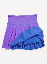 View large product image 6 of 6. High-Waisted PowerSoft Ribbed Skort for Girls