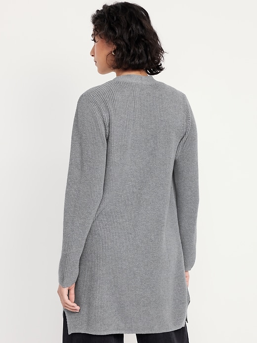 L'image numéro 2 présente Cardigan long sans boutons