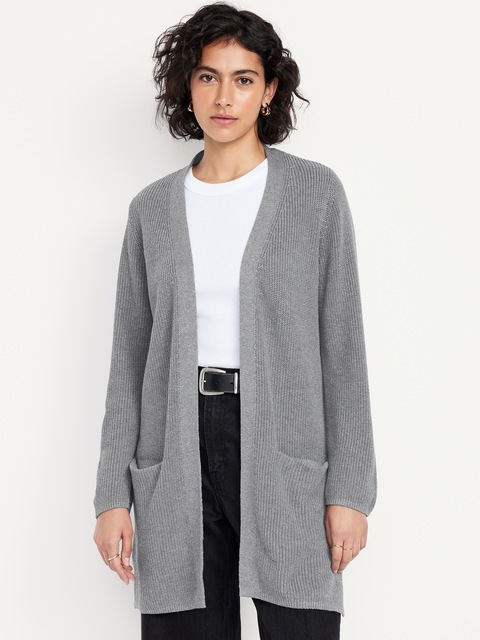 Cardigan long sans boutons