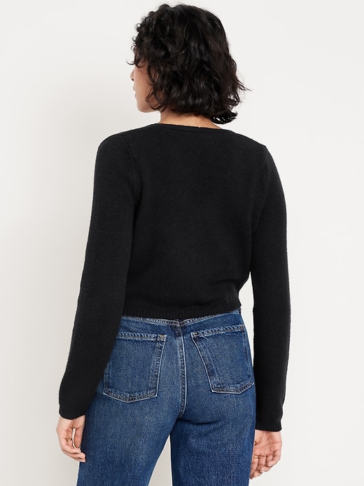 Image number 2 showing, SoSoft Twist-Front Sweater