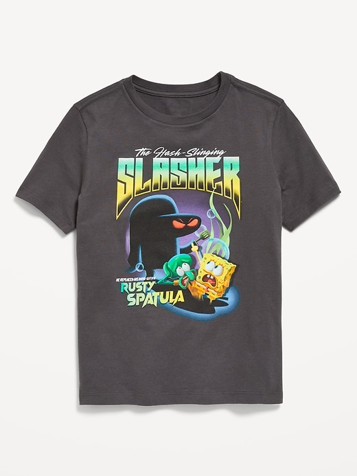 View large product image 1 of 2. SpongeBob SquarePants™ Gender-Neutral Graphic T-Shirt for Kids