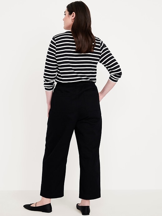 Image number 4 showing, High-Waisted Barrel Ankle Pants