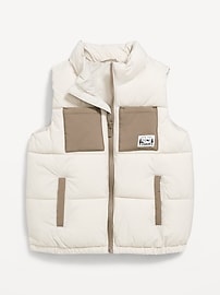 L'image numéro 1 présente Gilet matelassé à poche pour tout-petit garçon