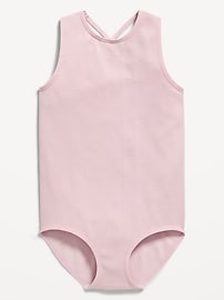 Image number 3 showing, Seamless Fitted Sleeveless Leotard for Girls