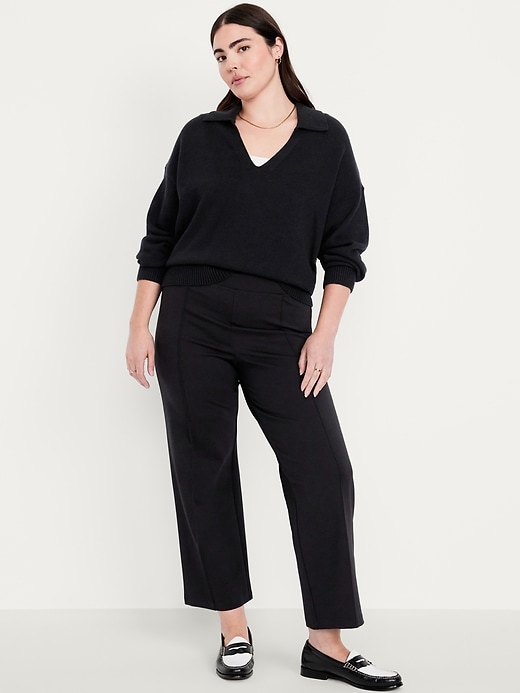 Image number 3 showing, Extra High-Waisted Stevie Straight Pants