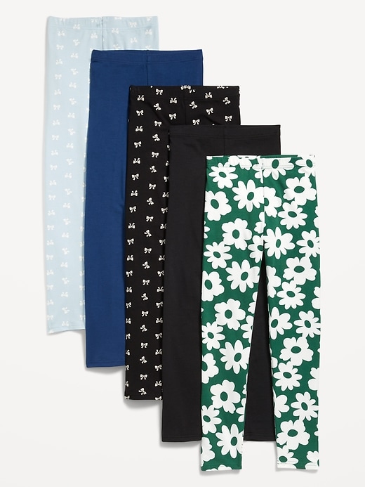 Voir une image plus grande du produit 1 de 1. Legging pleine longueur pour fille (paquet de 5)