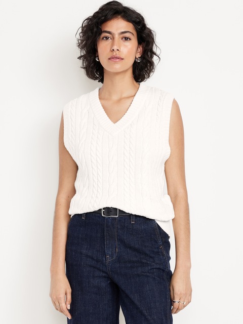 Gilet en tricot torsadé