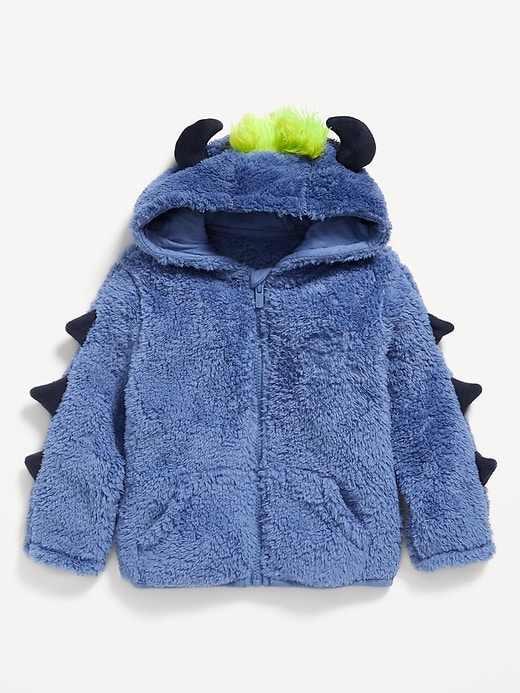 View large product image 2 of 2. Critter Hooded Jacket for Toddler Boys