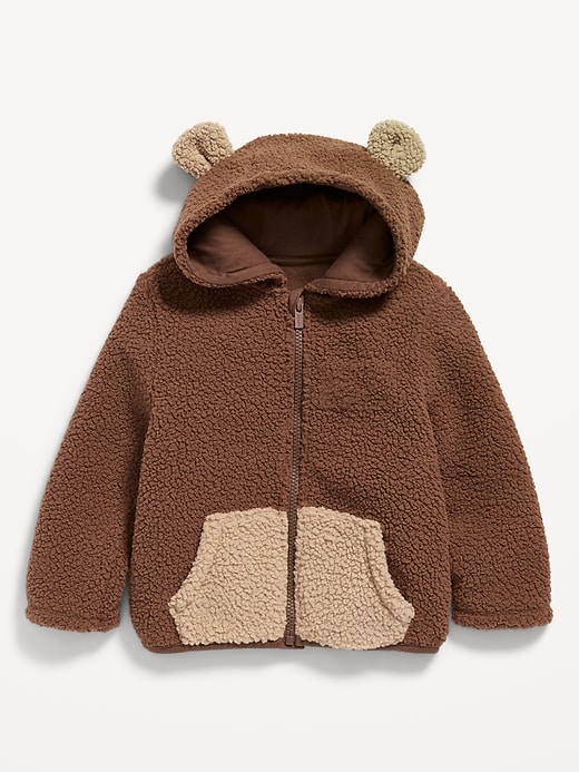 Voir une image plus grande du produit 2 de 2. Veste à capuchon à motif de créature pour tout-petit garçon