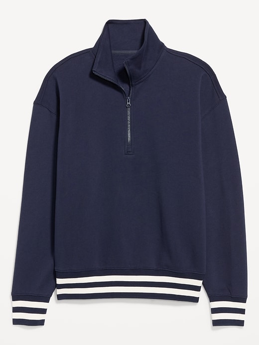 Image number 8 showing, SoComfy Oversized Half-Zip Sweatshirt