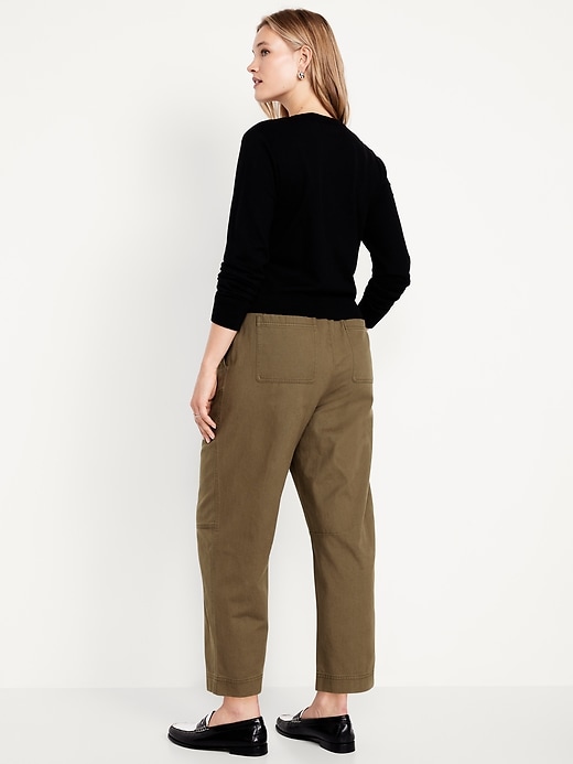 Image number 5 showing, High-Waisted Barrel Ankle Pants