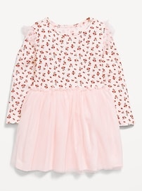 Image number 1 showing, Long-Sleeve Fit and Flare Tutu Dress for Toddler Girls