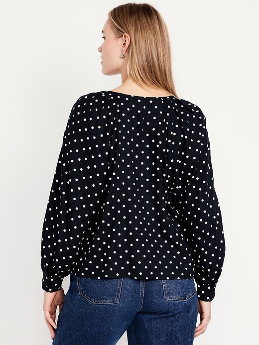 Image number 6 showing, Crepe Button-Down Top