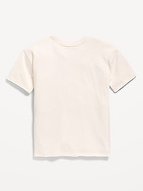 Image number 2 showing, Oversized Short-Sleeve Graphic Raw-Edge T-Shirt for Girls