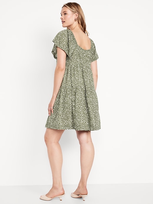 Image number 4 showing, Mini Floral Swing Dress