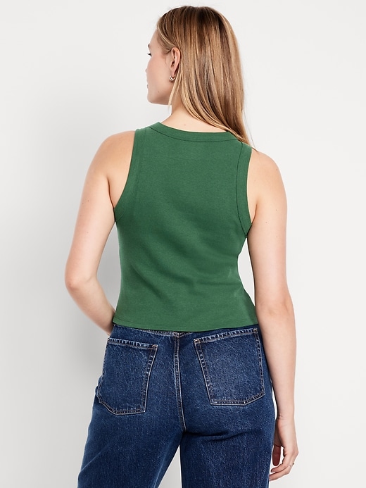 L'image numéro 5 présente Camisole courte moulante