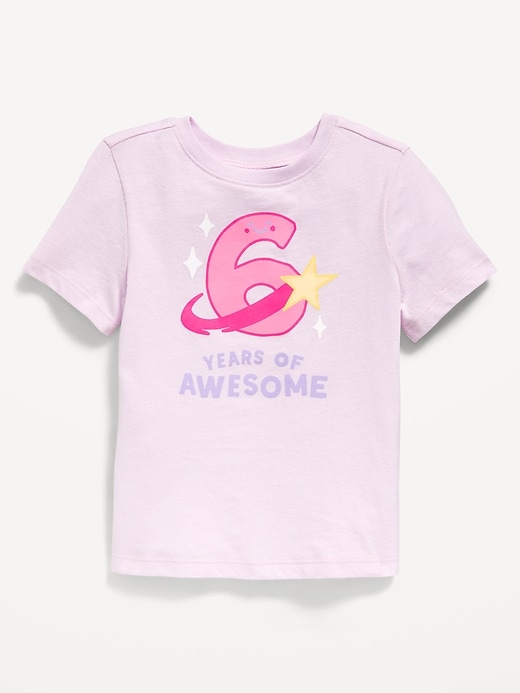 View large product image 1 of 2. Birthday Graphic T-Shirt for Toddler Girls