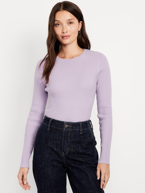 SoSoft Lite Rib Crew-Neck Sweater - Spring Wisteria