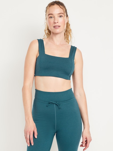 Light Support CloudComfy Bandeau Sports Bra - Blue