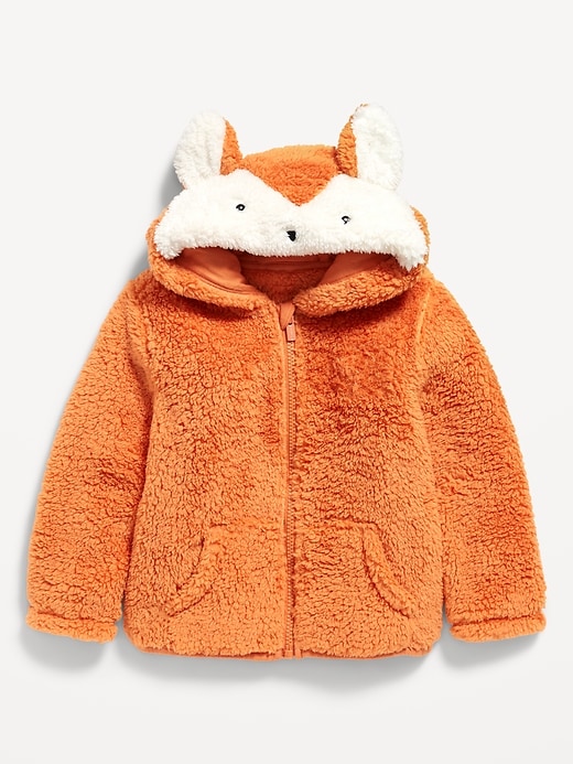 View large product image 2 of 2. Critter Hooded Jacket for Toddler Boys