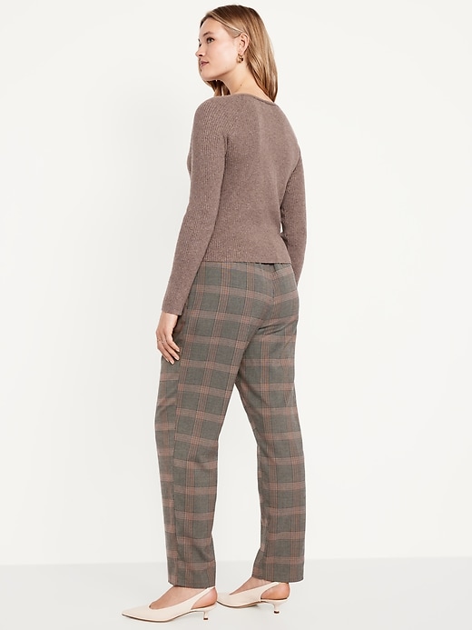 Image number 6 showing, High-Waisted Billie Straight Plaid Ankle Pants