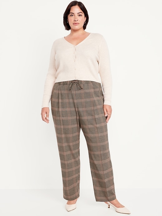 Image number 7 showing, High-Waisted Billie Straight Plaid Ankle Pants