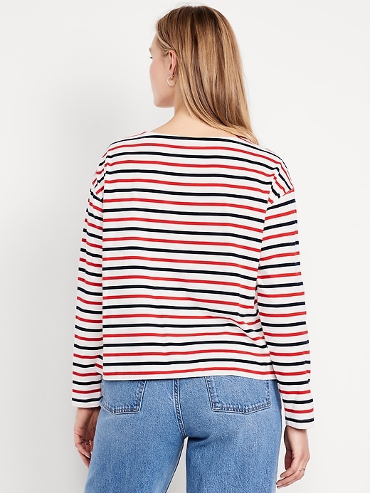 Image number 5 showing, Long-Sleeve Mariner Loose T-Shirt