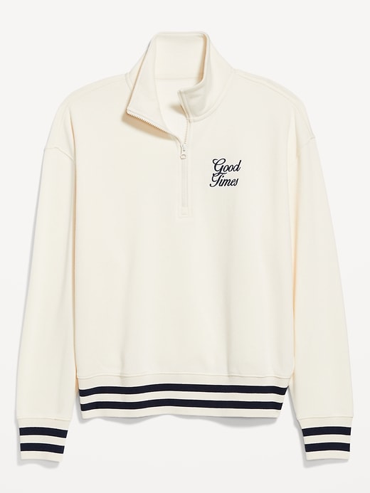 Image number 4 showing, SoComfy Oversized Half-Zip Sweatshirt