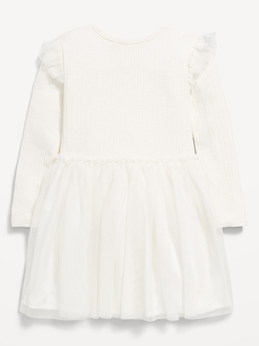 Image number 2 showing, Long-Sleeve Fit and Flare Tutu Dress for Toddler Girls