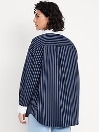 Image number 2 showing, Oversized Button-Down Boyfriend Shirt