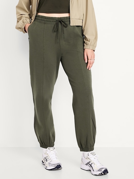 Image number 3 showing, High-Waisted Dynamic Fleece Sweatpants