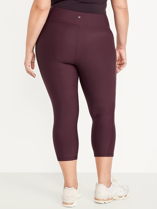 Image number 8 showing, High-Waisted PowerSoft Crop Pocket Leggings