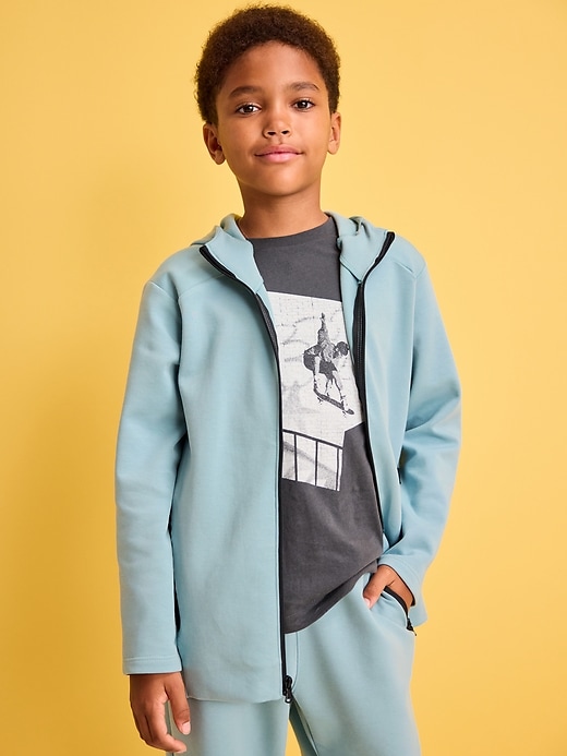 View large product image 1 of 2. Dynamic Fleece Zip-Front Hoodie for Boys