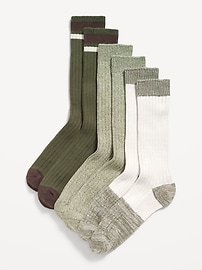 Image number 1 showing, 3-Pack Marled Boot Socks for Men