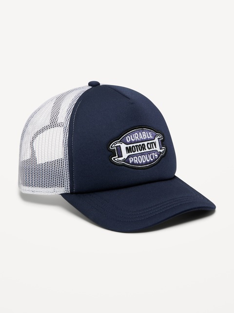 Graphic Trucker Cap for Men - Blue