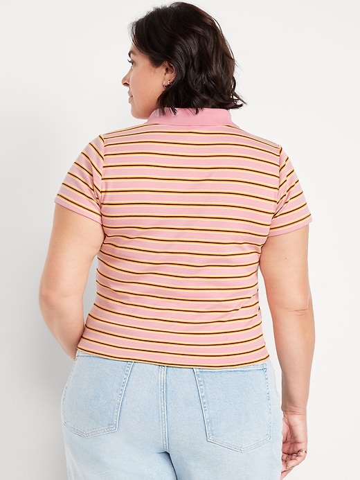 Image number 7 showing, Short-Sleeve Cropped Polo