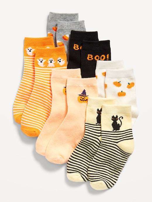 View large product image 1 of 1. Halloween Crew Socks 3-Pack for Toddler & Baby