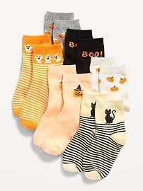 Image number 1 showing, Halloween Crew Socks 3-Pack for Toddler & Baby