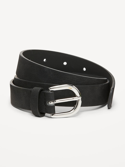 View large product image 1 of 2. Faux-Suede Belt for Women
