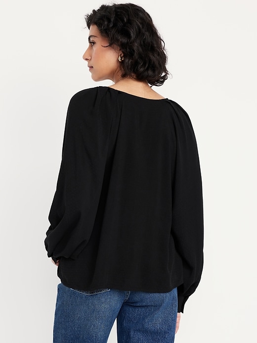 Image number 2 showing, Jacquard Button-Down Top